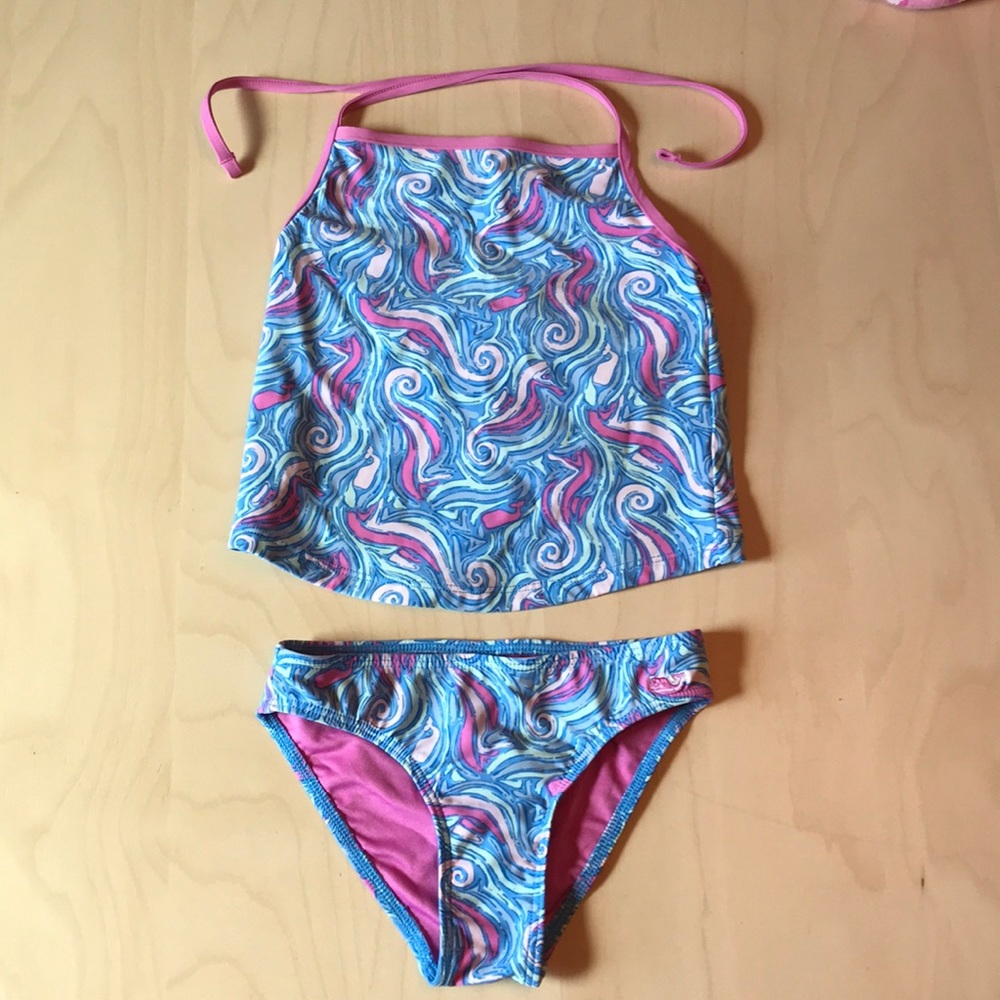 Vineyard Vines halter tankini swimsuit EUC